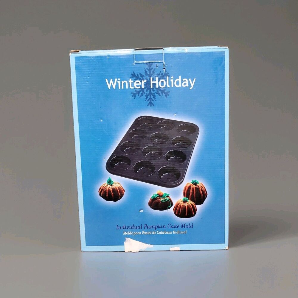 12 Single Halloween Cake Pan Molds Pumpkin Individual Mini Size Thanksgiving Y2K